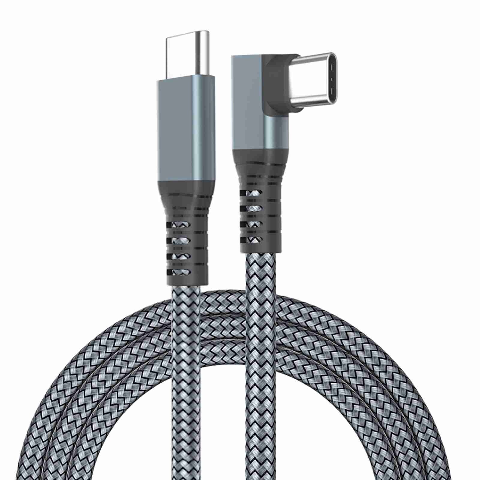 USB-C Schnellladekabel 90° – 20 Gbps