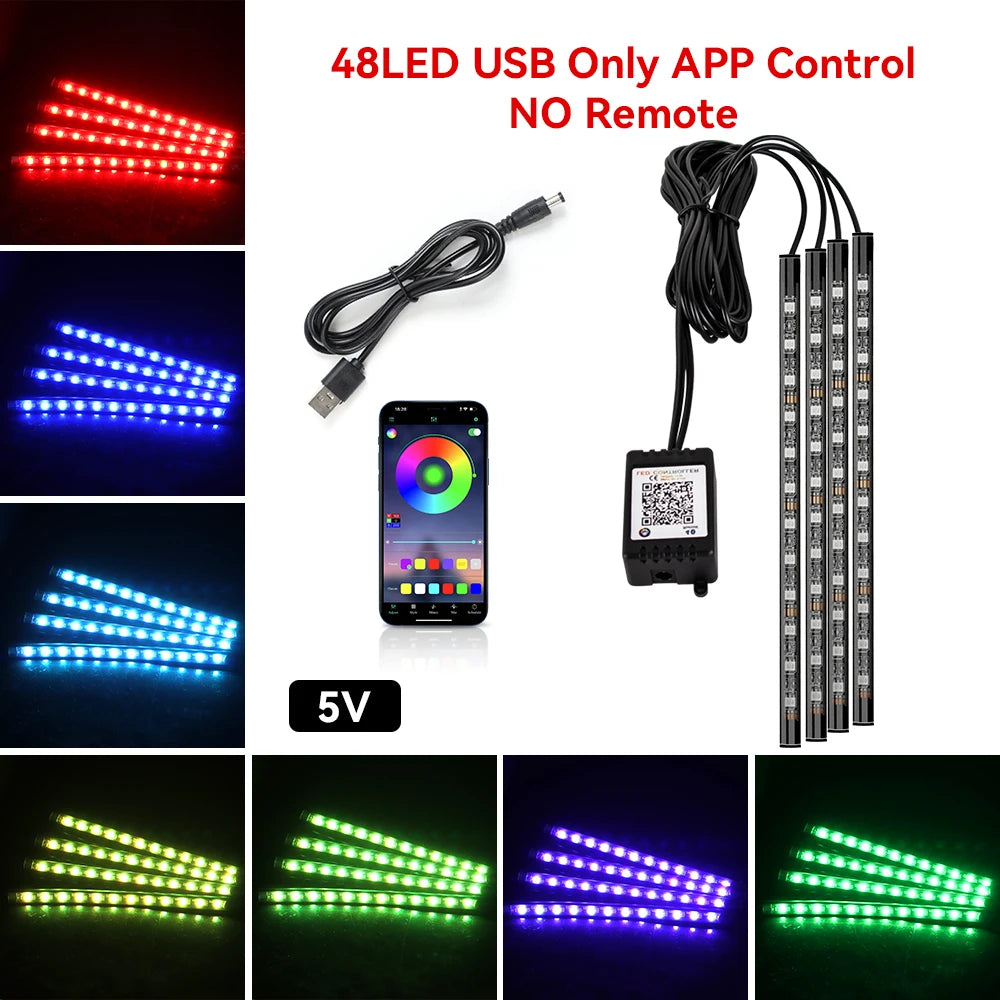DRIVYX DriveGlow Kit – RGB LED Innenraumbeleuchtung fürs Auto