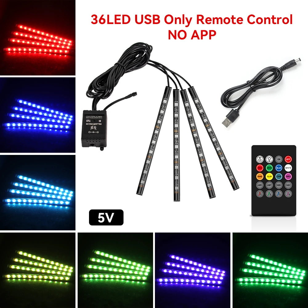 DRIVYX DriveGlow Kit – RGB LED Innenraumbeleuchtung fürs Auto