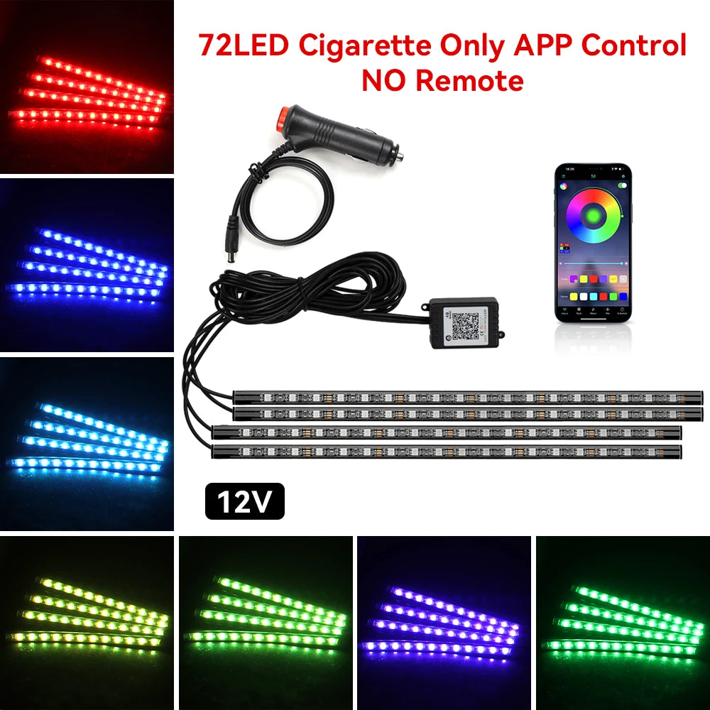 DRIVYX DriveGlow Kit – RGB LED Innenraumbeleuchtung fürs Auto