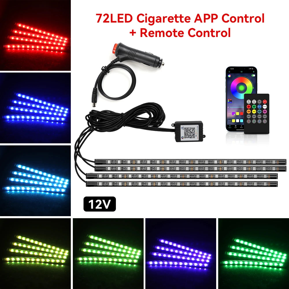 DRIVYX DriveGlow Kit – RGB LED Innenraumbeleuchtung fürs Auto