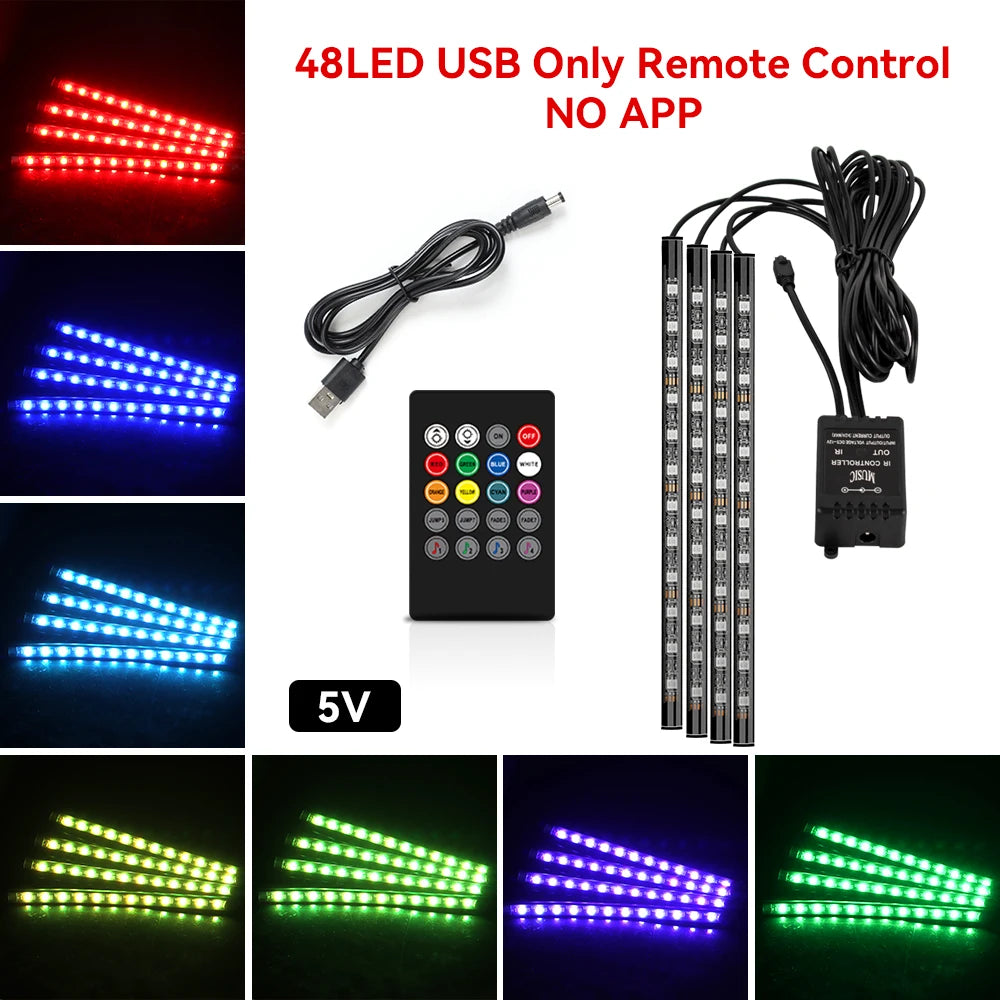 DRIVYX DriveGlow Kit – RGB LED Innenraumbeleuchtung fürs Auto