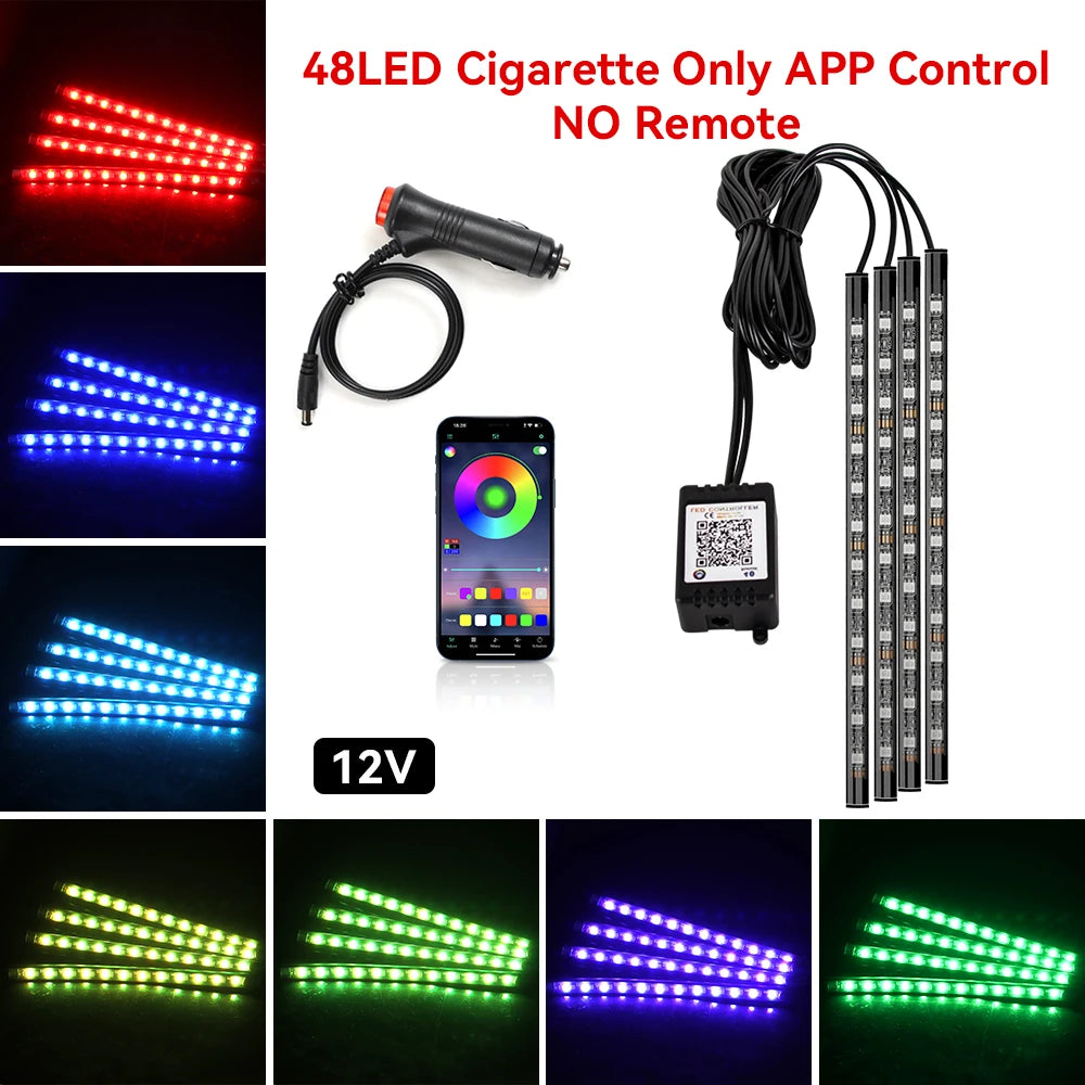 DRIVYX DriveGlow Kit – RGB LED Innenraumbeleuchtung fürs Auto