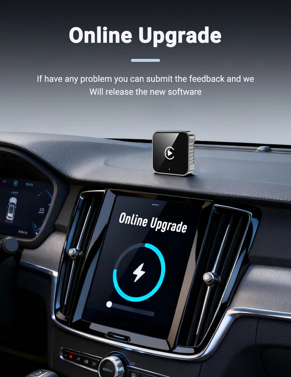 Wireless CarPlay & Android Auto Adapter – Kabellos per USB Dongle