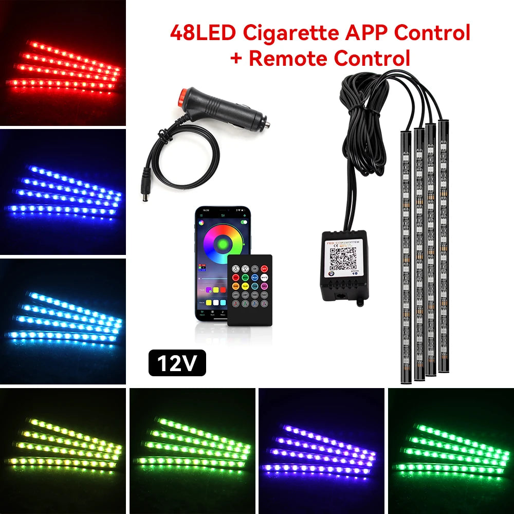 DRIVYX DriveGlow Kit – RGB LED Innenraumbeleuchtung fürs Auto