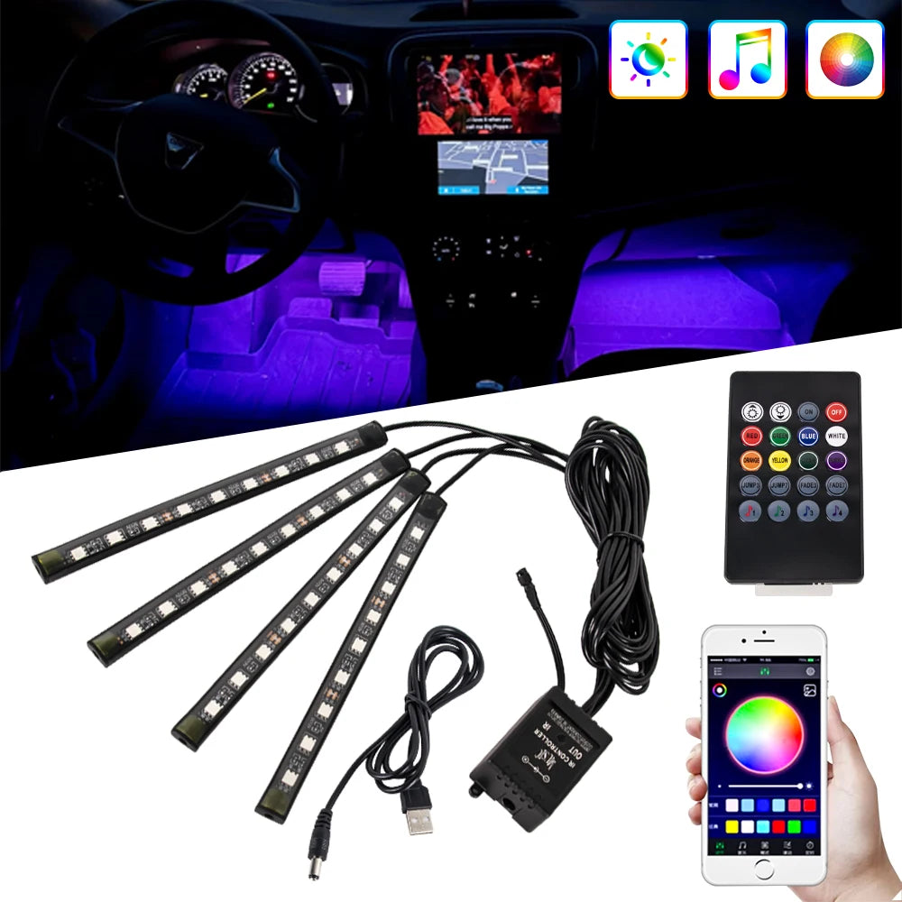 DRIVYX DriveGlow Kit – RGB LED Innenraumbeleuchtung fürs Auto
