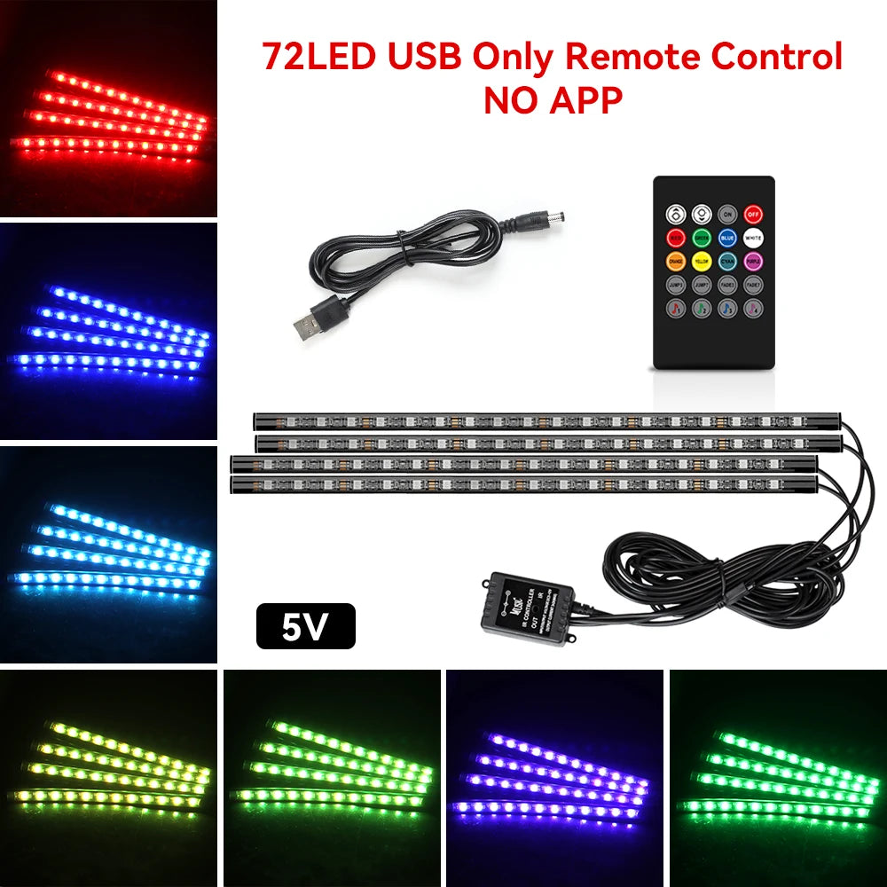 DRIVYX DriveGlow Kit – RGB LED Innenraumbeleuchtung fürs Auto